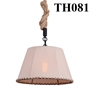 Đèn thả chao vải dây thừng TH081, E27 x 1, KT(mm): 400 x 220